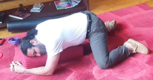 Frog Pose for Back and Hip Pain Relief